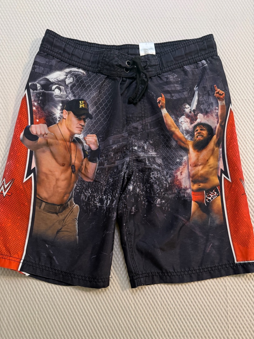 WWE Youth Board Shorts John Cena Sheamus Randy Orton Wrestling Swim Trunks 10/12
